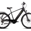 SAXONETTE Premium Sport E-Trekkingbike 10 Gang Scheibenbremse, Federgabel, Mittelmotor