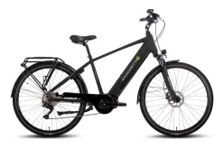 SAXONETTE Premium Sport E-Trekkingbike 10 Gang Scheibenbremse, Federgabel, Mittelmotor