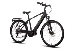 SAXONETTE Premium Sport E-Trekkingbike 10 Gang Scheibenbremse, Federgabel, Mittelmotor