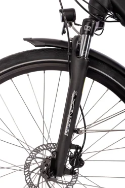 SAXONETTE Premium Sport E-Trekkingbike 10 Gang Scheibenbremse, Federgabel, Mittelmotor