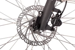 SAXONETTE Premium Sport E-Trekkingbike 10 Gang Scheibenbremse Federgabel Mittelmotor silber matt