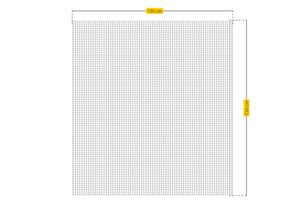 Schellenberg Fliegengitter für Fenster, 130 x 150 cm, weiß