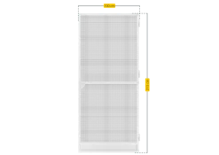 Schellenberg Fliegengittertür Premium, 100 x 215 cm, weiß