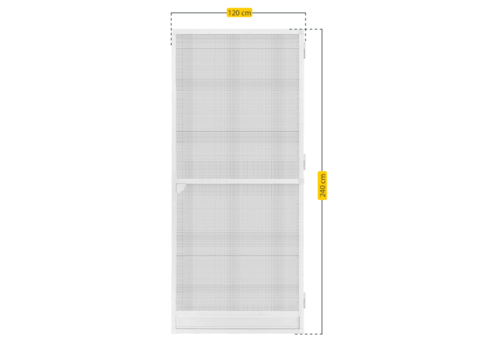 Schellenberg Fliegengittertür Premium, 120 x 240 cm, weiß