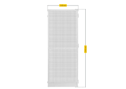 Schellenberg Insektenschutztür PLUS, weiß, 100 x 210 cm