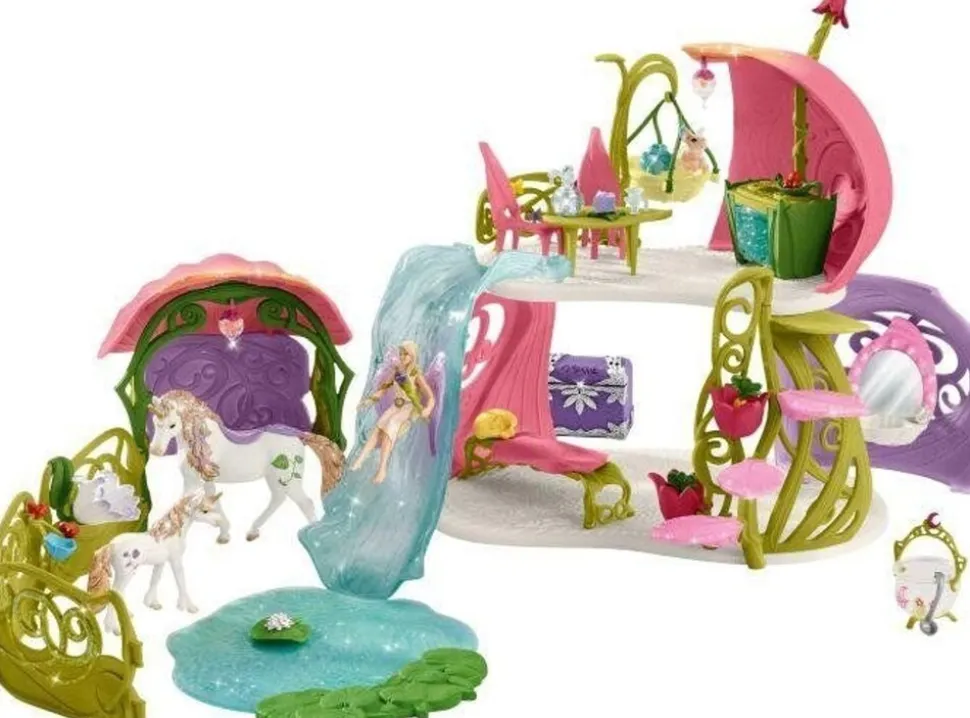 Schleich Glitzerndes Blütenhaus mit Einhörnern