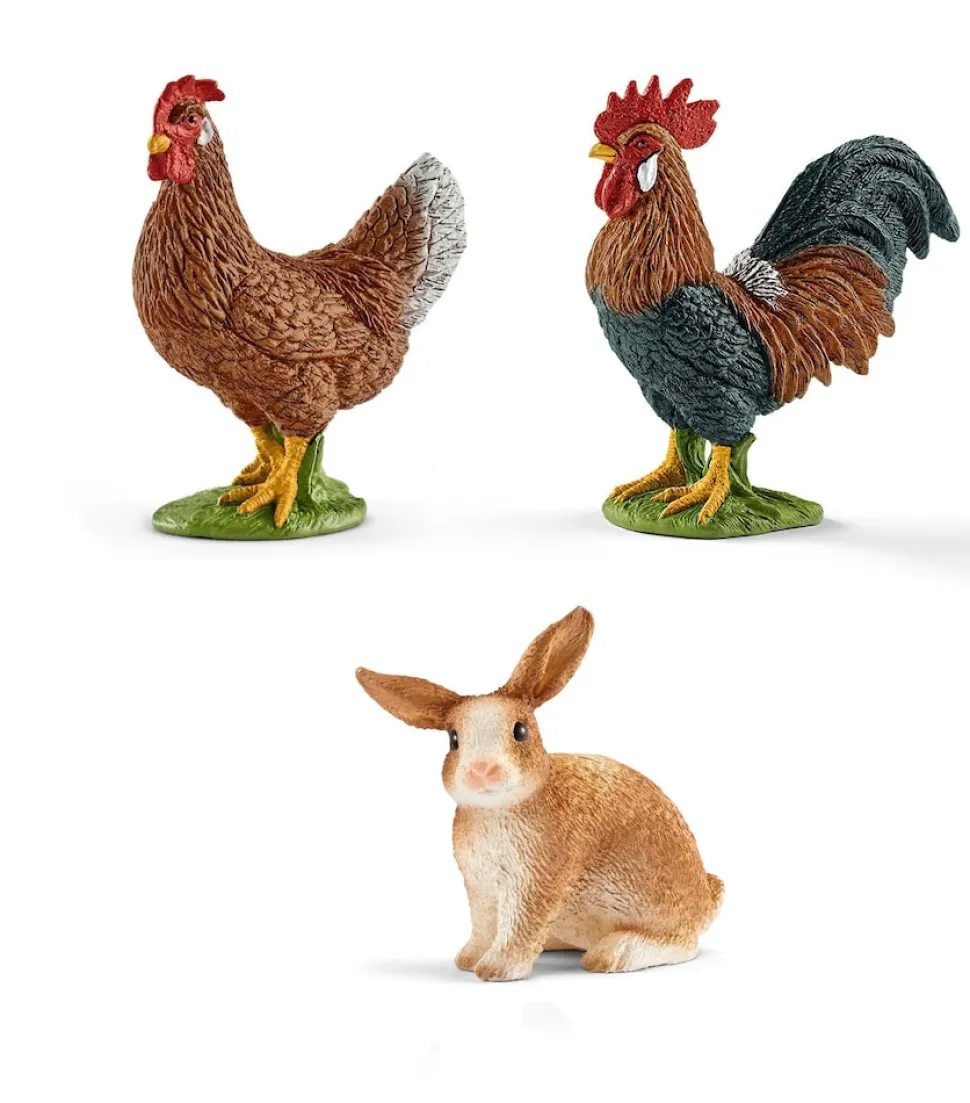 Schleich - Tierfiguren - Bauernhof-Set mit 15 Tieren Sammelfiguren Spielfiguren