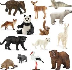 Schleich - Tierfiguren - wilde Tiere der Welt 14-teilig