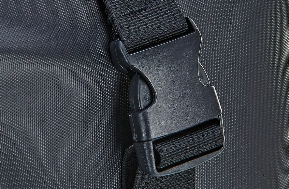 Seitenpacktasche, 100 % wasserdicht, reflektierende Elemente, robustes und langlebiges Material, Volumen: 20 Liter, Farbe: schwarz