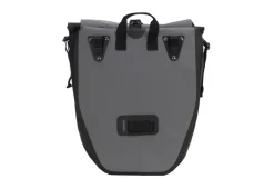 Seitenpacktasche, 100 % wasserdicht, reflektierende Elemente, mit Tragegriff, Volumen: 20 Liter, Farbe: grau