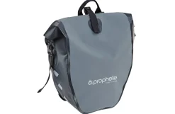 Seitenpacktasche, 100 % wasserdicht, reflektierende Elemente, mit Tragegriff, Volumen: 20 Liter, Farbe: grau