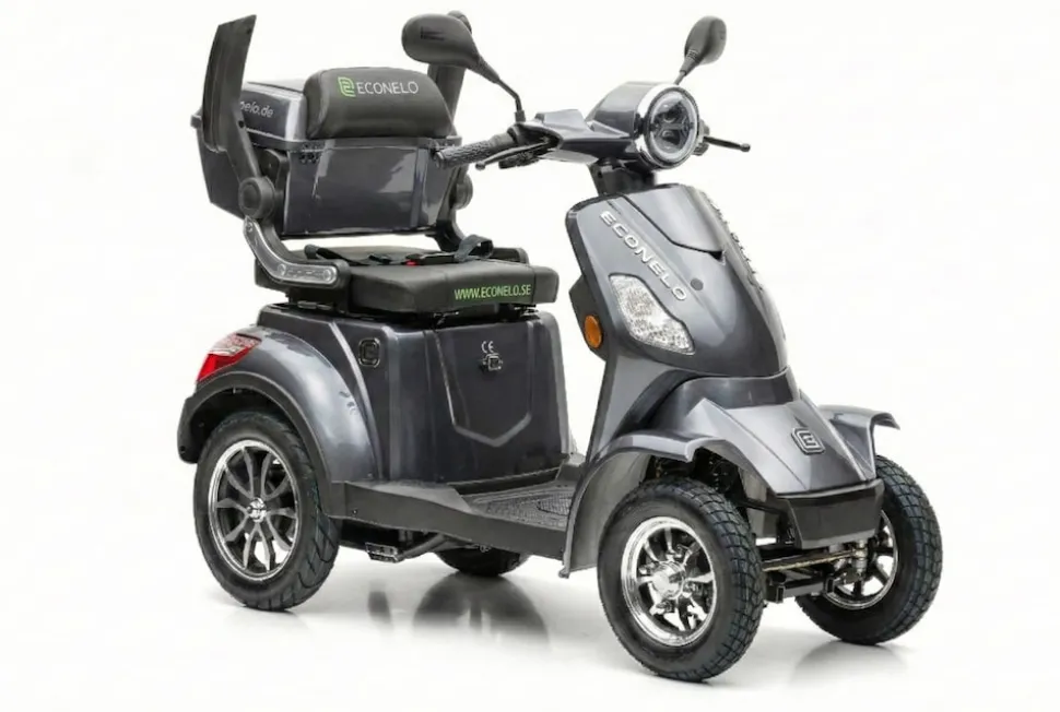 Seniorenmobil P4000, Blei-Akku, 25 km/h, 1000 Watt, Grau