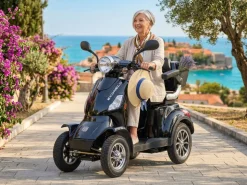 Seniorenmobil P4000, Lithium-Akku, 25 km/h, 1000 Watt, Schwarz
