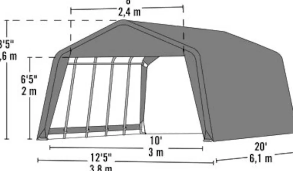 ShelterLogic Weidezelt 23,18m²