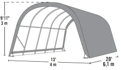 ShelterLogic Weidezelt Run-In-Shed 24,4m²