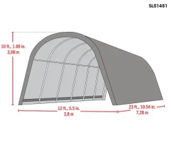ShelterLogic Weidezelt Run-In-Shed 29,2m²