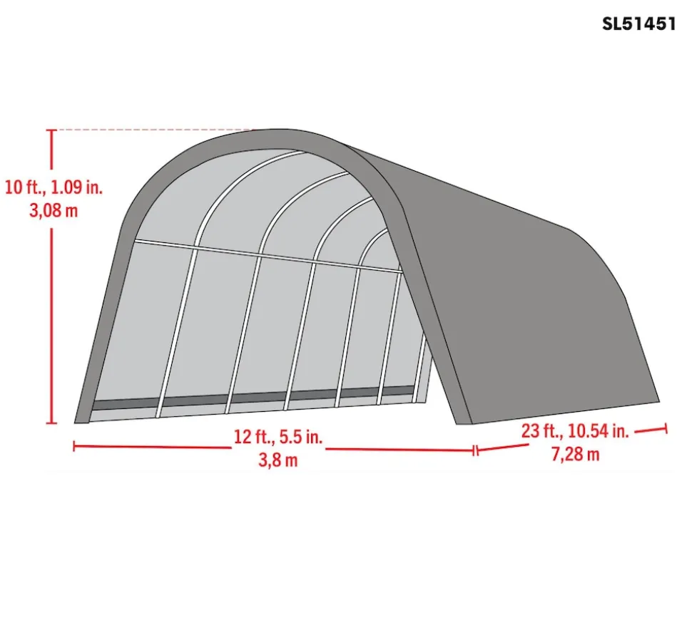 ShelterLogic Weidezelt Run-In-Shed 29,2m²