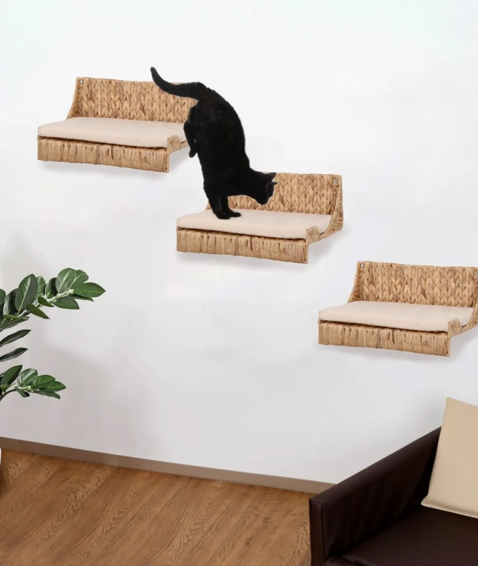 SILVIO DESIGN Kletterwand «Fenja» 3-teilig, natur