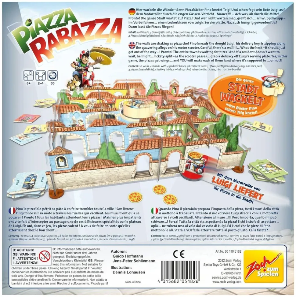 Simba 601105182 - Zoch - Geschicklichkeitsspiel, Piazza Rabazza