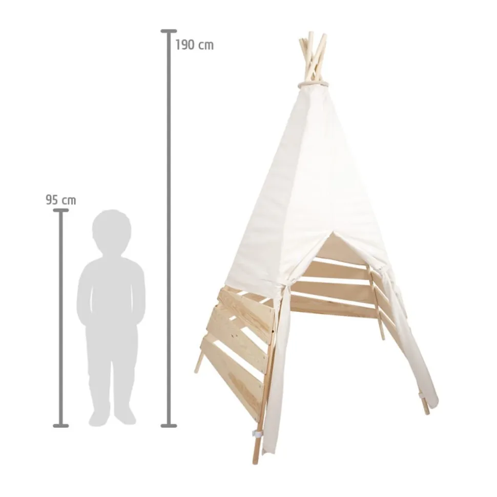 Small Foot Outdoor Zelt Tipi 12405 weiß Outdoor-Spielzeug