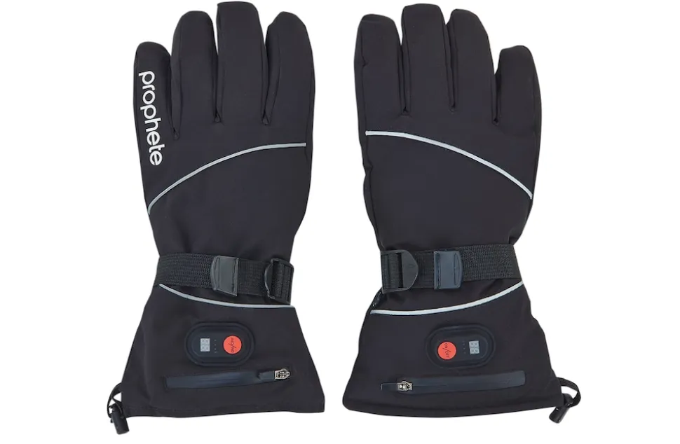 Smart Winterhandschuhe mit Heizfunktion, Größe L/XL, Fingertouchscreen, 2600 mAh, Farbe: schwarz