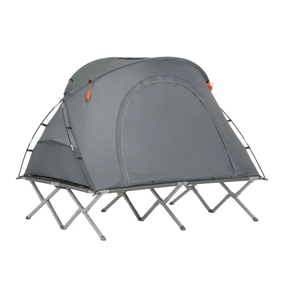 SoBuy Campingzelt für 2 Personen Hellgrau 193x86,5x154,5cm Funktional