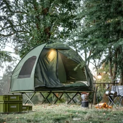 SoBuy Campingzelt für 2 Personen Grün 193x145x185cm Funktional