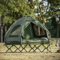 SoBuy Campingzelt für 2 Personen Grün 193x145x185cm Funktional