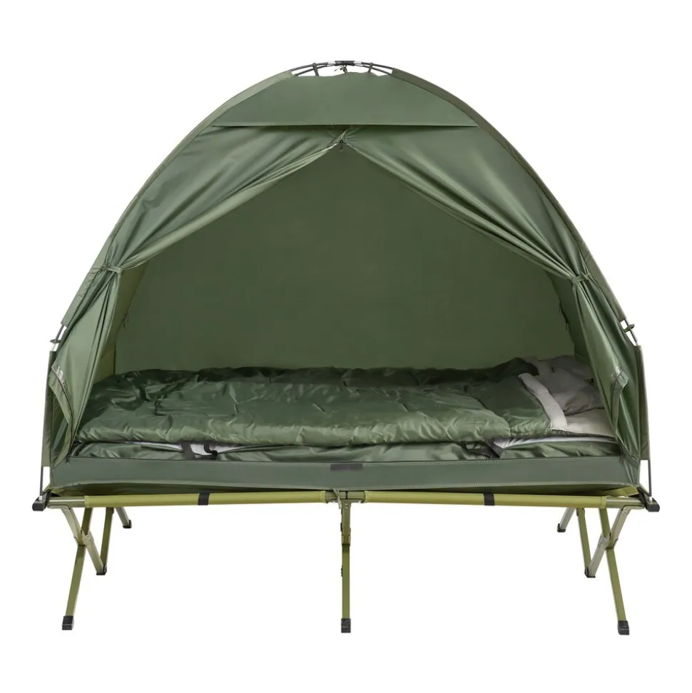 SoBuy Campingzelt für 2 Personen Grün 193x145x185cm Funktional