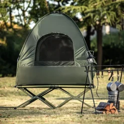 SoBuy Campingzelt für 2 Personen Grün 193x145x185cm Funktional