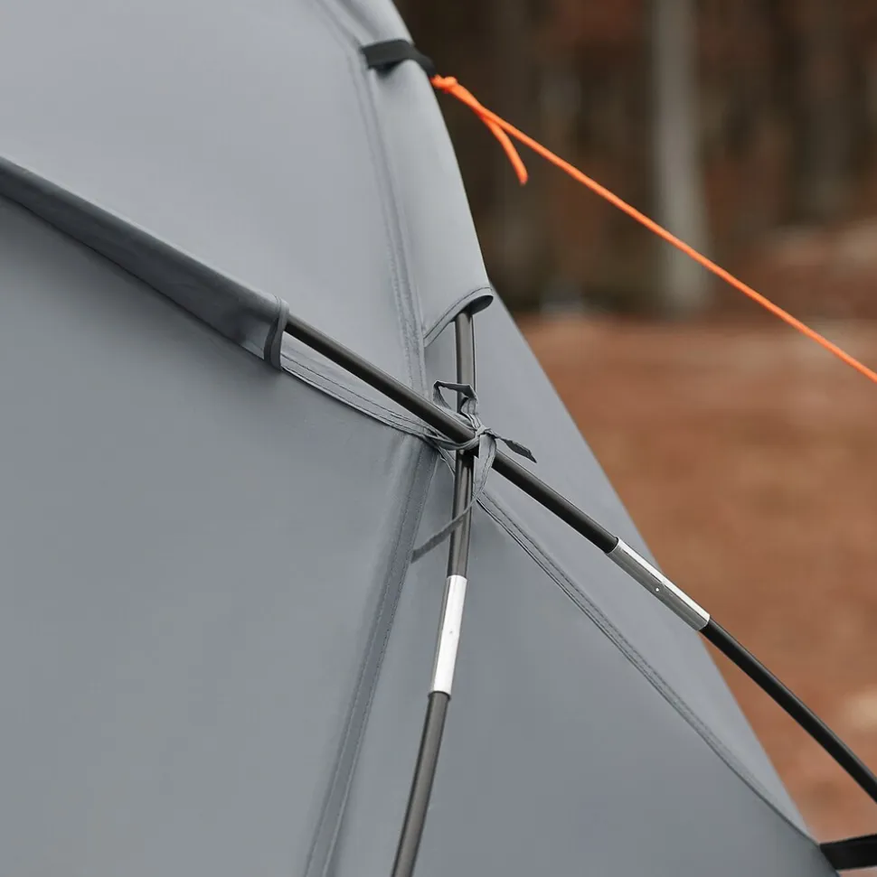 SoBuy Campingzelt 4 in 1 Set Hellgrau 193x145x160cm Funktional