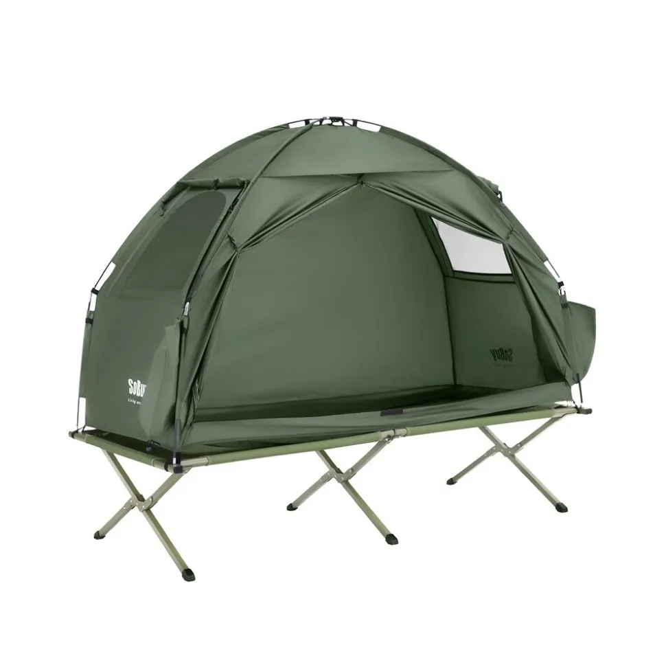 SoBuy Campingzelt mit 1 Tür Grün Funktional