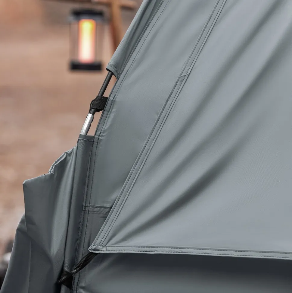 SoBuy Campingzelt mit 1 Tür Hellgrau 193x145x185cm Funktional