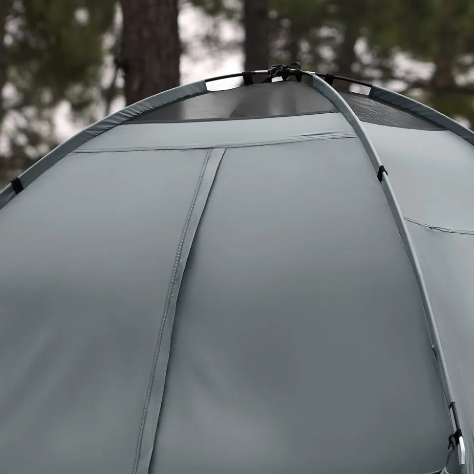 SoBuy Campingzelt mit 1 Tür Hellgrau 193x145x185cm Funktional