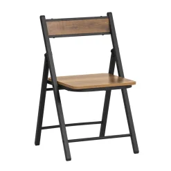 SoBuy Klappstuhl Dunkelbraun 54x46x80cm Vintage