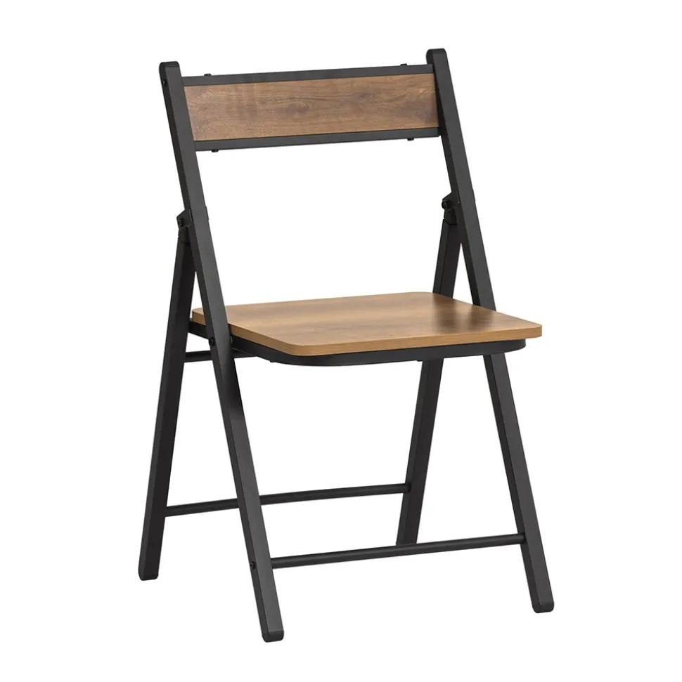 SoBuy Klappstuhl Dunkelbraun 54x46x80cm Vintage