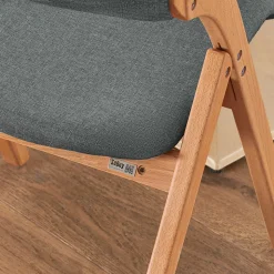 SoBuy Klappstuhl faltbar Dunkelgrau 47x51x78cm Funktional