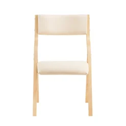 SoBuy Klappstuhl faltbar Weiß 54x48,01x80,01cm Funktional