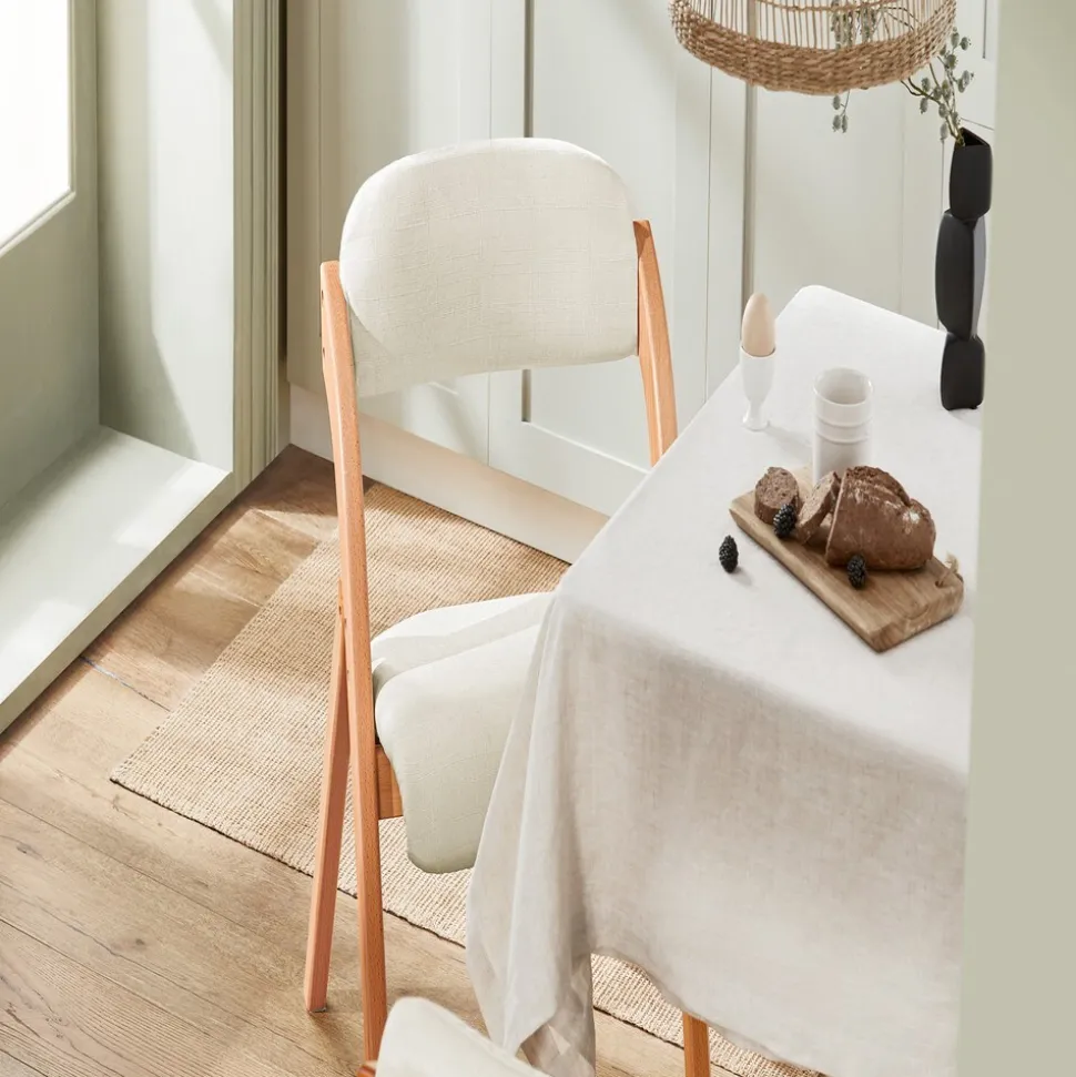 SoBuy Klappstuhl faltbar Weiß 47x51x78cm Funktional