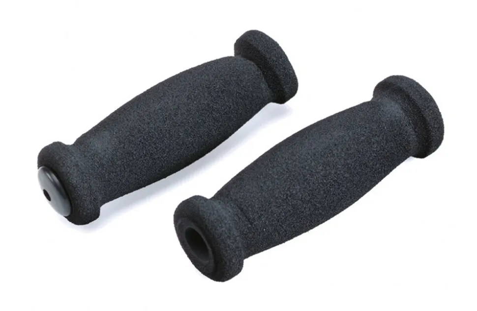 Soft-Griffe, mit Lenkerstopfen, Länge: 130 mm, Farbe: schwarz