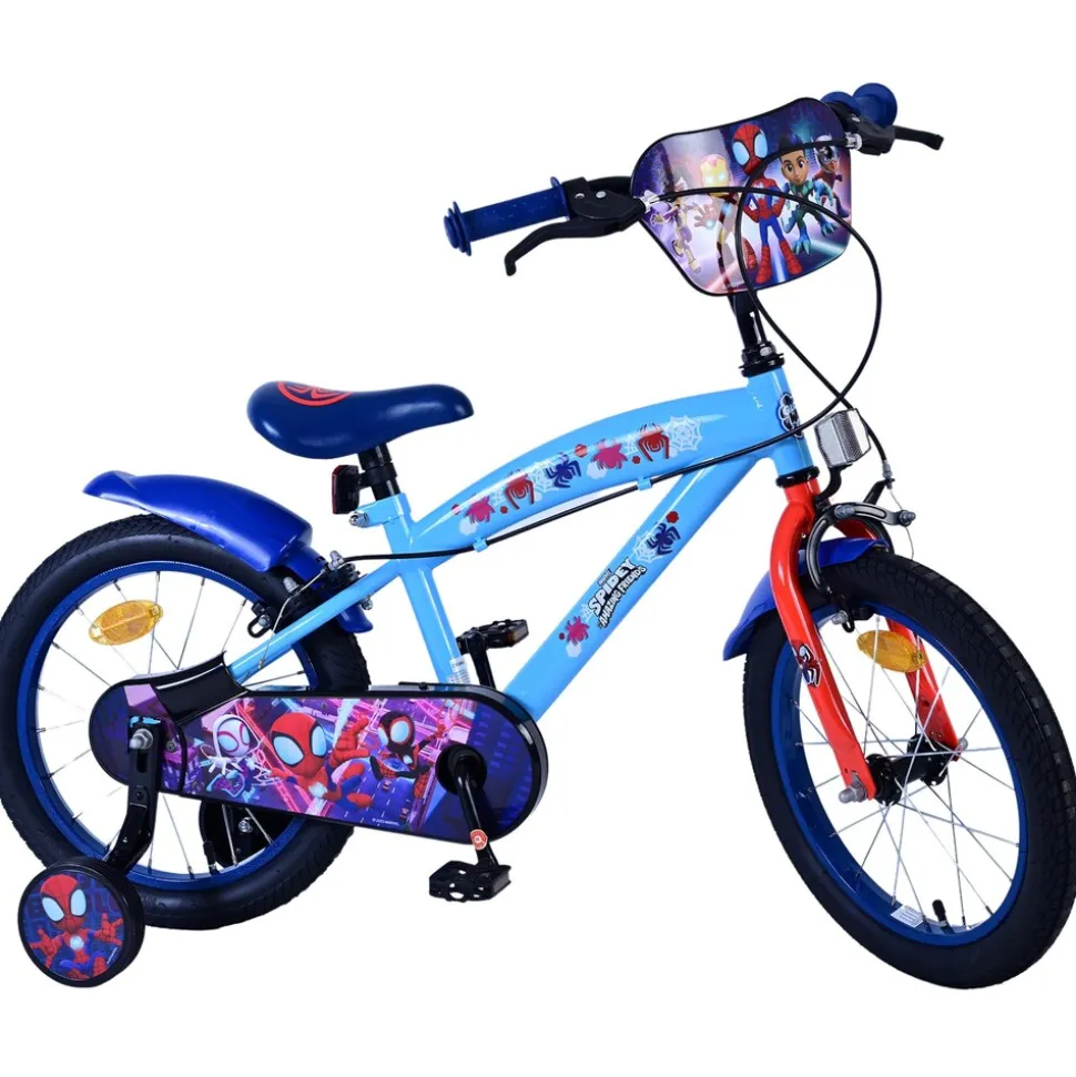 Spidey Amazing Friends Kinderfahrrad 16 Zoll Mädchen Jungen Größe 105 - 120 cm ab 4 Jahre Fahrrad leicht