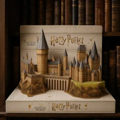Spin Master 4D Puzzle Harry Potter Hogwarts Schloss fertig aufgebaut Display