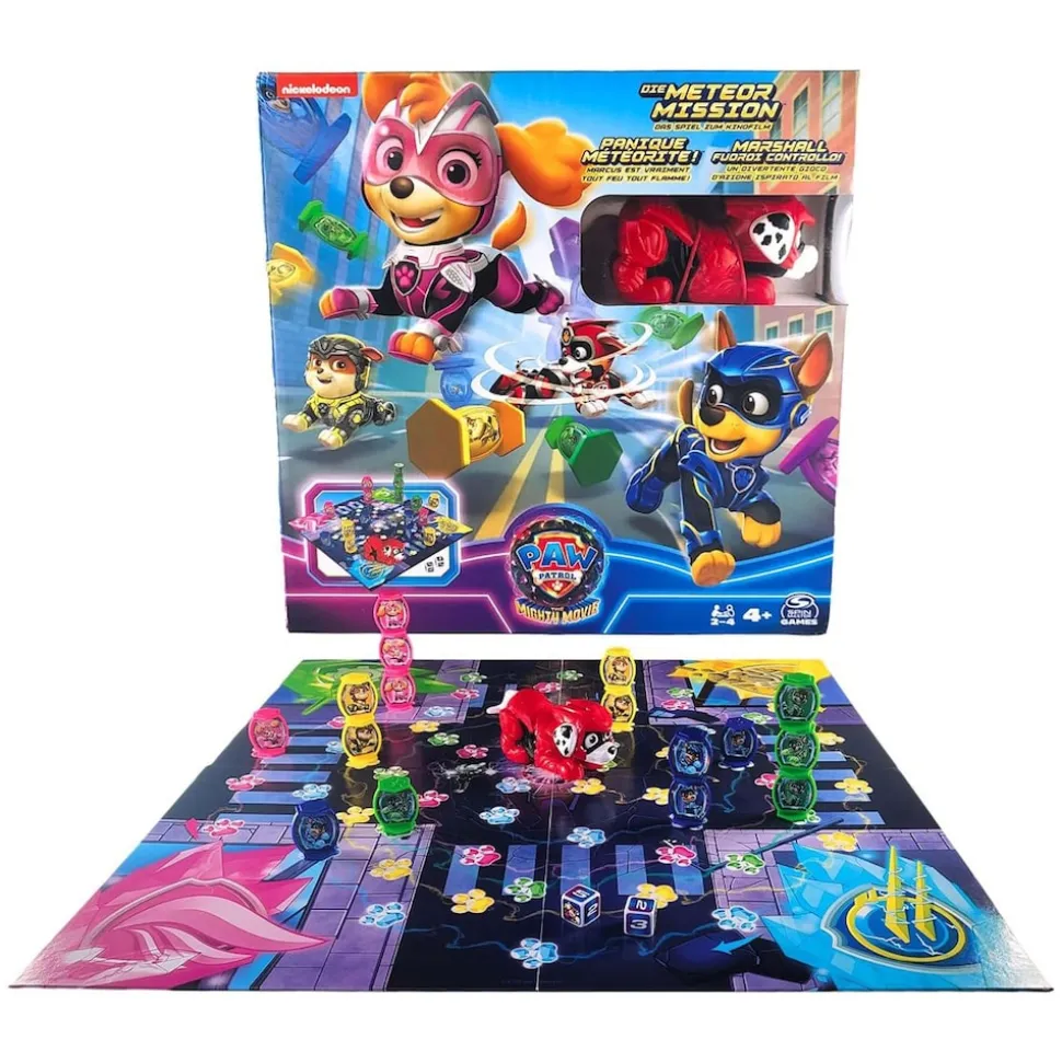 Spin Master 6067974 (20143803) - Paw Patrol - The Mighty Movie - Kinderspiel, Gesellschaftsspiel, Die Meteor Mission