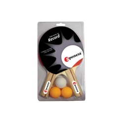 Sponeta Outdoor Tischtennisplatte mit Schlägerset und Abdeckhülle blau