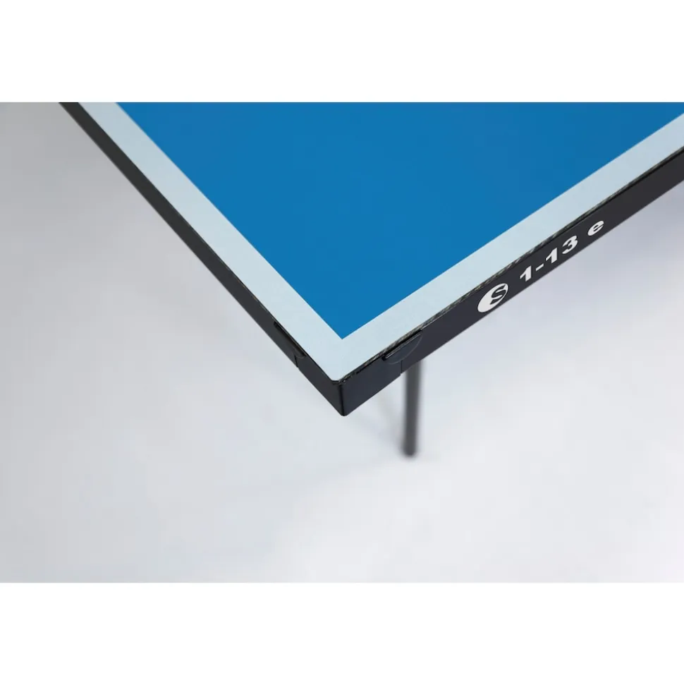 Sponeta Outdoor Tischtennisplatte mit Schlägerset und Abdeckhülle blau