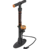 Standpumpe, für alle Ventilarten, 7 bar, mit Manometer, ergonomisch geformter Griff, Metall