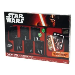 Star Wars Spielkarten Collector's Set Sammlerset Karten Episode 1-7 Würfel Kartendecks