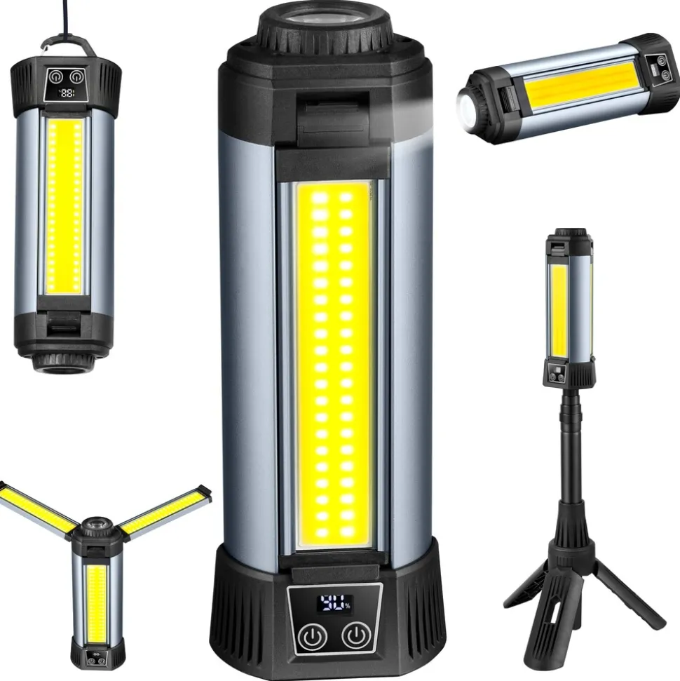 Steinborg 12in1 Multifunktionsleuchte LED-Campingleuchte 2000 Lumen 6000mAh