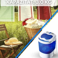 Steinborg Mini-Waschmaschine Camping 3kg Schleuderfunktion 150 W