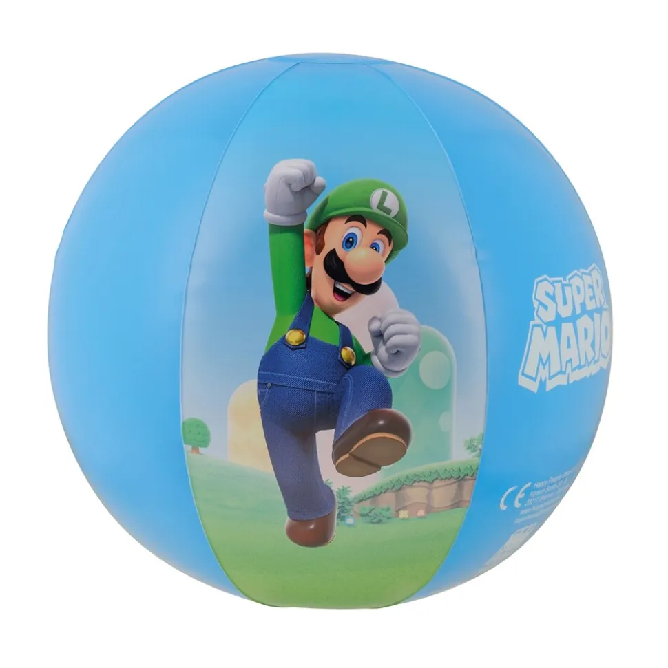 Super Mario Strandball Happy People 16187 aufblasbar 27cm Sommer Pool Strand Ball Kinder